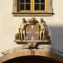 Holstein Mansion - heraldic statuary