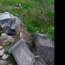 Destroyed Armenian gravestones